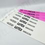 pulseras papel la fiesta sigue en latex