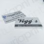tarjetas  plata metalizado negro prolaser