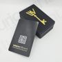tarjeta negro dorado llave qr