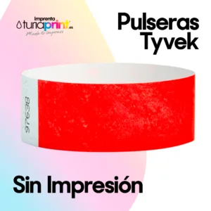 Pulseras de Papel Tyvek SIN Impresión