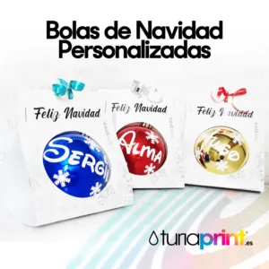 Bolas de Navidad 8cm Personalizadas con Nombre