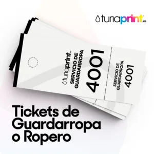 Tickets de Guardarropa o Ropero