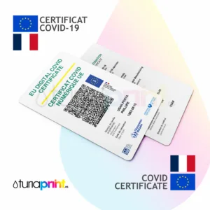 Cartes PVC Certificat Passeport Vaccination Carte COVID LA FRANCE
