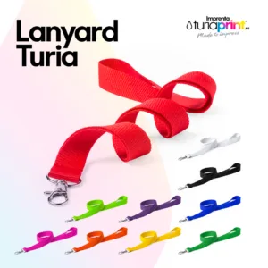 Lanyard de Colores con Mosquetón de Metal