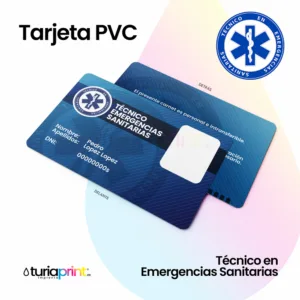 Tarjetas de PVC de Técnico en Emergencias Sanitarias