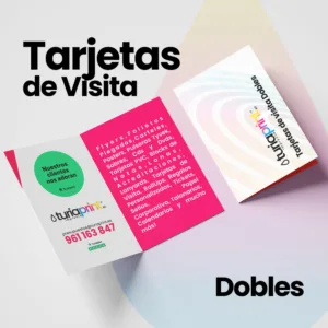 Tarjetas de Visita Dobles