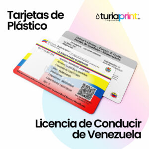 Tarjetas de PVC Carnet de Conducir Venezuela